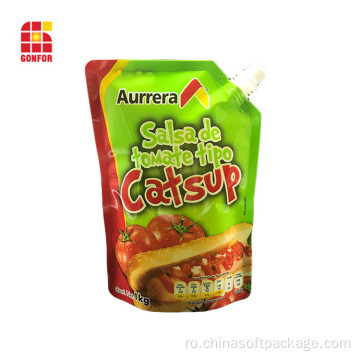 Stand Up Liquid Packaging Husa cu Sput